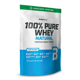 100% Pure Whey Natural Molkenprotein-Konzentrat Getränkepulver - 454 g