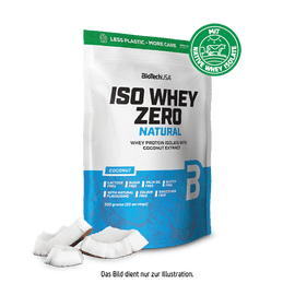 Iso Whey Zero Natural Getränkepulver auf Basis von Molkeproteinisolat - 500 g