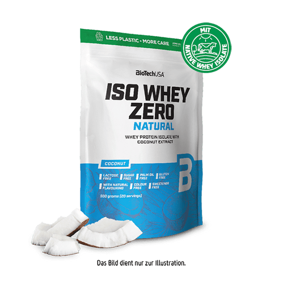 Iso Whey Zero Natural Getränkepulver auf Basis von Molkeproteinisolat - 500 g