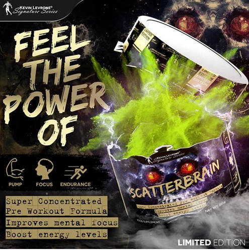 Kevin Levrone Black Line Scatterbrain Pre-Workout Booster (222g)